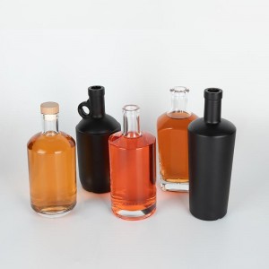 Provedor de botellas de licor de vidro por xunto botellas de bebidas espirituosas personalizadas