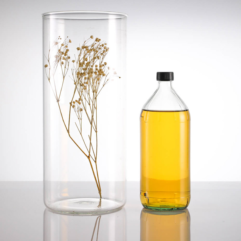 16oz Round Balsamic Vinegar Glass Bottle Featured Image