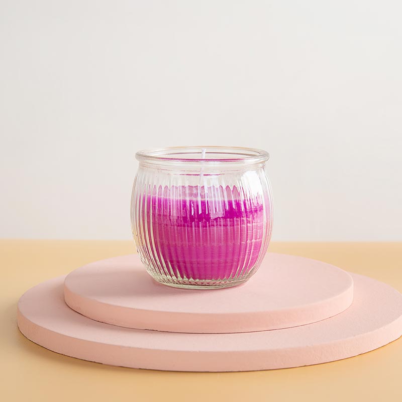wide mouth glass candle jar