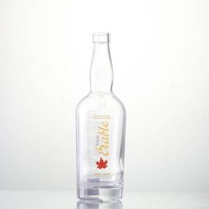 Factory best selling Custom Swing Top Bottle - Logo Customized Decal Glass Wine Bottle  – Ant Glass