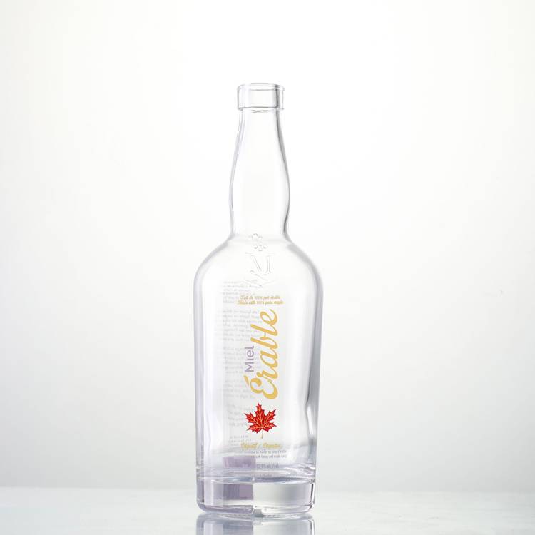 Factory Cheap Hot Custom Drink Bottle - Logo Customized Decal Glass Wine Bottle  – Ant Glass