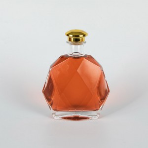 75cl Gem Shaped Luxury Corked XO Brandy Glass Bottle