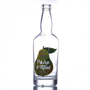 500ML New Design Clear Glass Tennessee Bottle for Vodka, Whiskey