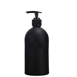 factory low price 350ml Milk Glass Bottle - Black Glass Boston Round Bottle – Ant Glass