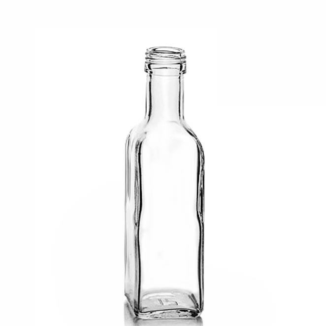 Well-designed Water Bottle Glass - 250ml/500ml/750ml/1000ML Flint Glass Square Marasca Bottle 31.5mm PPM Screw Finish – Ant Glass