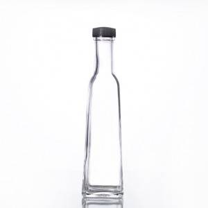 250ml Flint Glass square Solitude Bottle 31.5mm Screw Finish