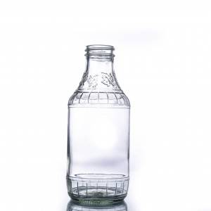 16oz Clear Glass Decanter Bottle with 38mm lug finish
