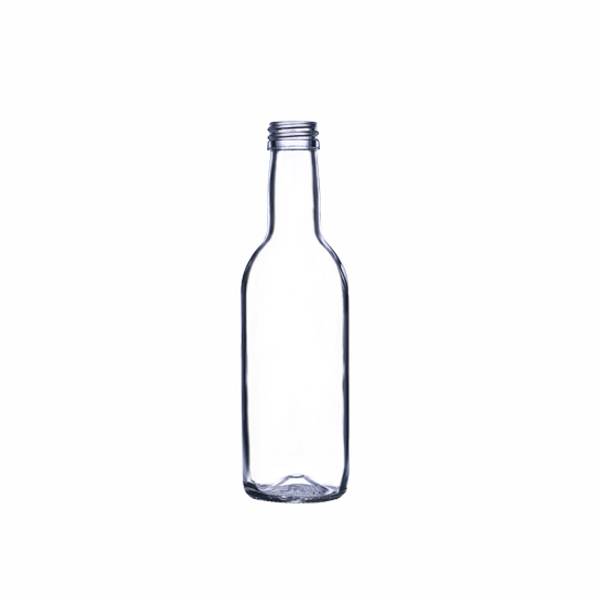 Tvornički besplatni uzorak staklene boce za sok od 150 ml - staklena boca za umak s dugim vratom od 8 oz - mravlje staklo