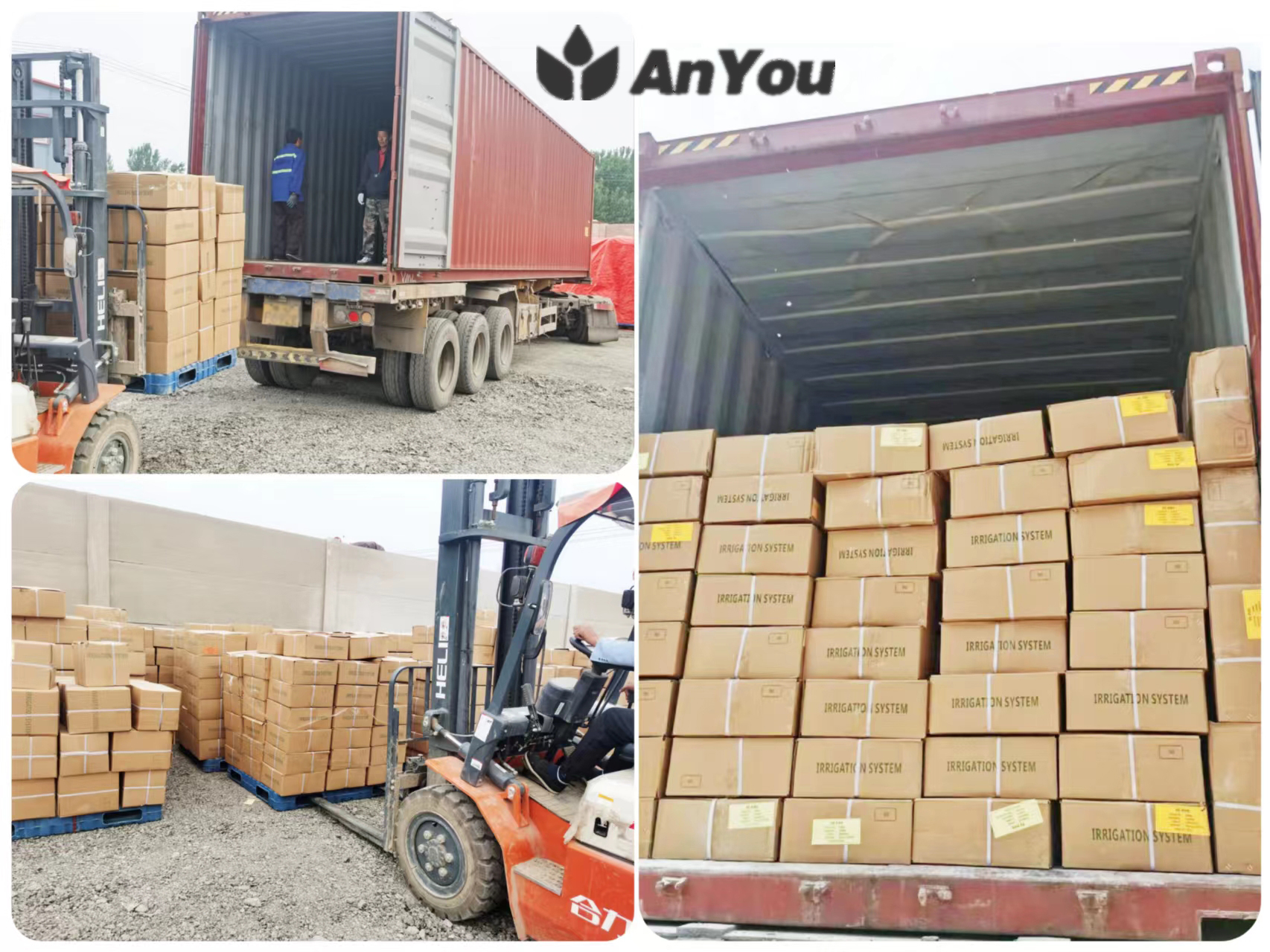 Delivery of one 40HQ container irrigation material