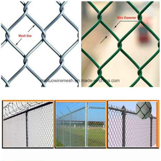 PVC Coated Chain Link Fencing Fabric (MT-CL015)