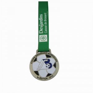 Спорт очрашуы өчен арзан дизайн үзенчәлекле цинк эритмәсе Америка йомшак эмаль футбол медале