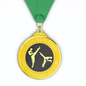 Hytaý medal öndüriji üpjün ediji örtükli glod adaty metal taekwondo medal eýesi
