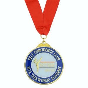 Fornitore di u fabricatore di medaglie in Cina Placcatura Glod Medaglia di taekwondo in metallo persunalizata