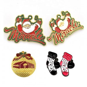 Pin Manufacturer Fashion Custom Enamel Pin Badge For Man Womens Gifts Hat Sweater Cute Cartoon Lapel Pins Christmas Tree Brooch
