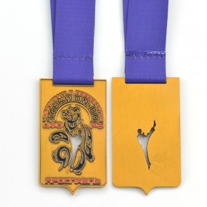 Sportska medalja s vrpcom Proizvođač u Kini Hollowout Simple Custom Dance Sveučilišne akademske plesne medalje i trofeji