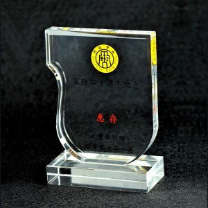 جوایز رویداد مسابقه ورزشی سابلیمیشن جایزه بدمینتون کریستال شیشه ای فلزی اکریلیک کریستال