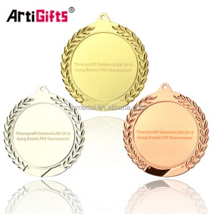 OEM Medalíur Framleiðandi Heildverslun Sublimation Carnaval Award 1St 2St 3St Sports Gold Medaillon Blank Custom Metal Medal Til sölu