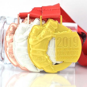 Qualityгары сыйфатлы сувенир цинк эритмәсе махсус логотибы Металл җәйге икеле чемпионат дзюдо тхэквондо каратэ марафоны йөгерү спорт медале