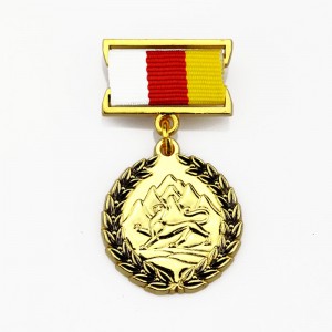 Wholesale Sports Metal Alloy Award Vintage Personalized Custom Medal Military Enamel Medal Badge