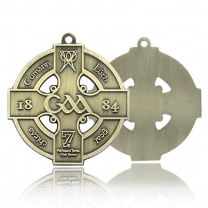 Արտադրող Էժան Գին OEM ODM Die Cast Պատվերով հուշանվեր Vintage Silver Sport Award Metal Custom Die Casting Medal