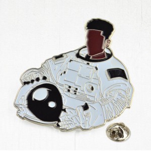 Customized Shape Lapel Pins For Sport Men Design Cartoon Metal Motorcycle Boy Football Soccer Motivational Enamel Pin