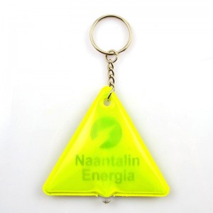 Factory Supplier Sublimation Keyring Custom Reflective Key Chain Led Flashlight Keychain Free Samples Simple Key Ring With Light