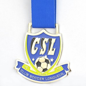 Factory Wholesale Custom Design Cheap Soccer Medalya