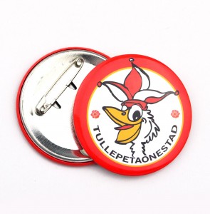 Button Badge Factory Supplying Custom Tinplated Badge With Safety Pin
