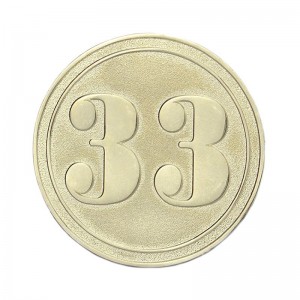 მაღალი ხარისხის პერსონალიზებული ოქროს მონეტა Custom Coin