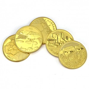Campione Gratuitu Logo Personalizatu Disegnu 2D Souvenir Avvenimenti Storichi Monete Antiche Gold Metal Sfida Militare Monete