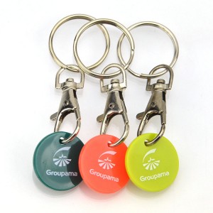 Manufacturing Companies for Key Chain Manufacture - Artigifts Factory Direct Sale Supplier Cheap Key Ring Chain Trolley Coin Key Chains Shopping Cart Tokens Coin Holder Keychain – Artigifts