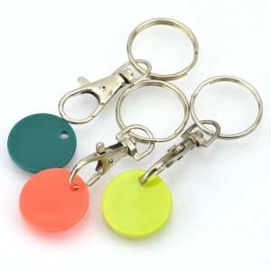Artigifts Factory Direct Sale Supplier Cheap Key Ring Chain Trolley Coin Key Chains Shopping Cart Tokens Coin Holder Keychain