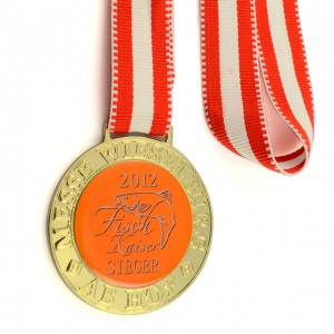 100% Original Factory Olympi Promotional Metal Craft Custom Soft Enamel Gold Furth Sport Medal for Souvenir (099)