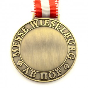 Mga Wholesale Dealer sa Customer Design Bicycle Medal nga adunay Gold Plating