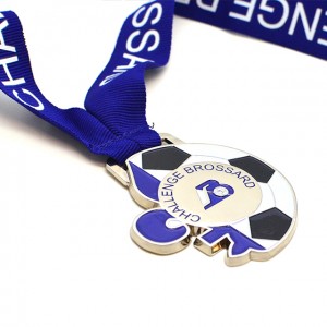 Artigifts उच्च गुणस्तर व्यावसायिक अनुकूलित धातु म्याराथन खेल पुरस्कार पदक फुटबल ट्रफी स्वर्ण पदक