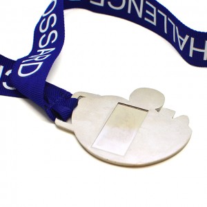 Shitje e nxehtë Medaljon sportive metalike me porosi me cilësi të lartë me fjongo
