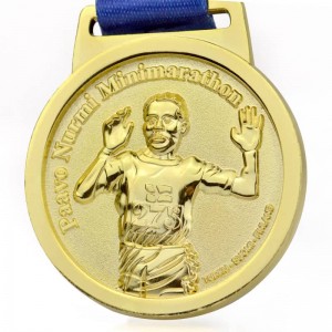 Sublimatie Marathon Sport Running Race Medaille Aangepaste 3D Gold Sliver-medaille en trofeeën Metalen atletiekmedailles