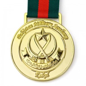 ບໍ່ມີຄໍາສັ່ງຕໍາ່ສຸດທີ່ເປົ່າຫວ່າງຫຼຽນແລະໂບສໍາລັບການຂາຍແຊ້ມການແຂ່ງຂັນກິລາ Customied Gold Silver Bronze Metal Badminton Medal