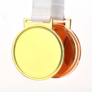 ODM Factory Custom Design Sublimation Ribbon Sink Alloy Blank Medal