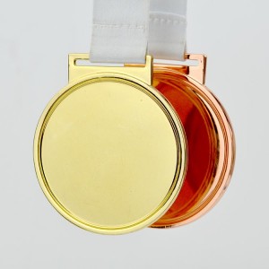 China Artigifts Manufacturer Promotional Cheap Blank Engraved Medallion Copper Award Medal Metal Custom Sports Blank Medals