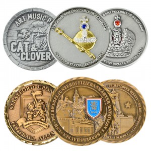 Free Design Stamping Dies 3d Zinc Alloy Challenge Coin Custom Engravable Metal Coins Double Commemorative Souvenir Coin