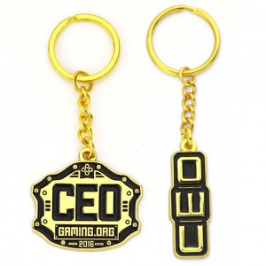 Factory Custom Logo Keychain As Small Gift For Business Metal Keychain Elegant Charm Key Ring Die Cast Metal Logo Keychain