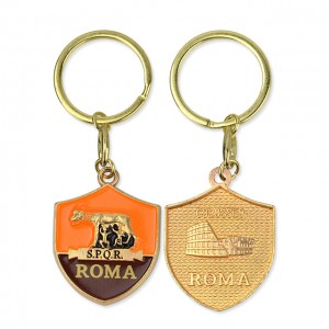 Շքեղ բիզնեսի խթանման նվերներ Keychain Double Side Metal Custom Logo Keychain