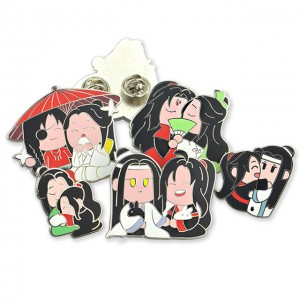 Artigifts Manufacture No Moq New Style Metal Crafts Custom Cute Anime Lapel Pin Badges Cartoon Characters Hard Enamel Pin