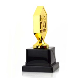 Marathon Sports Award Medallion Calidade personalizada Grabado 3D Metal Blank Trophy Award Placa Golden Star Trophy Cup