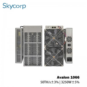 Avalon A1066 50TH 3250W Bitcoin Miner