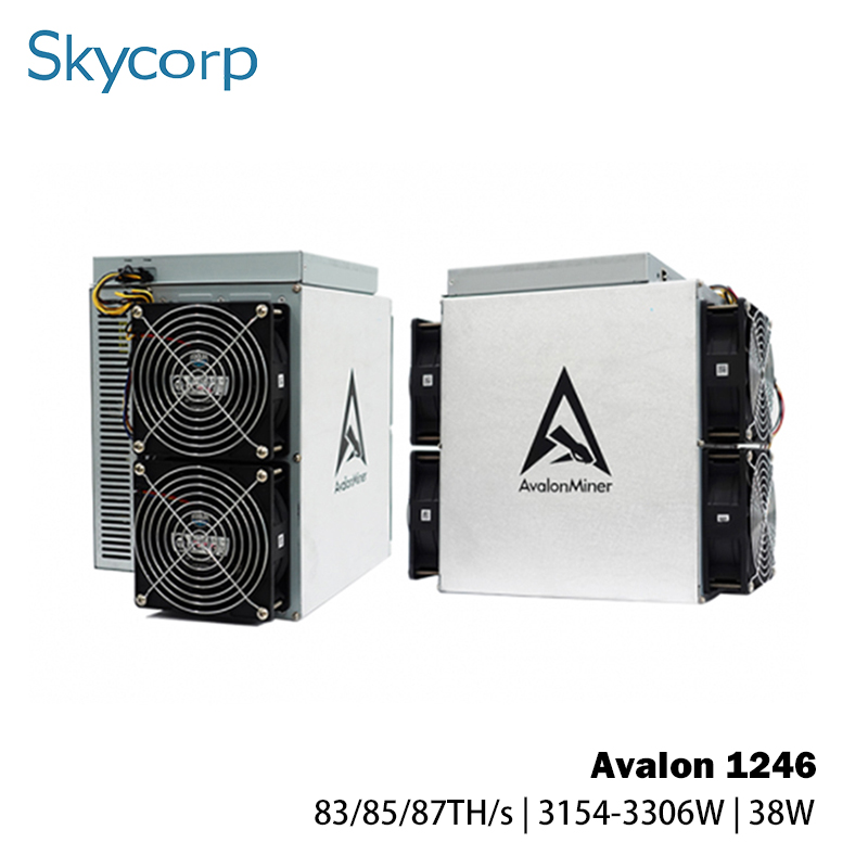 Canaan Avalon A1246 83/85/87T 3154-3306W Bitcoin Miner Featured Image