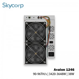 Kanaan Avalon A1246 90-96T 3420-3648W Panambang Bitcoin