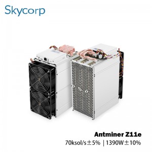 Nhà máy cung cấp Máy khai thác tốt Bitmain Antminer Z11e 70ksol / s Mức tiêu thụ điện năng của Máy khai thác tương đương 1390W Máy khai thác Blockchain Asic Miner Store