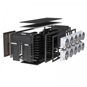 ASIC Antminer BTC بٹ کوائن مائننگ مشین کے لیے حرکت پذیر 40HQ کان کن کنٹینر مائنر بٹ باکس